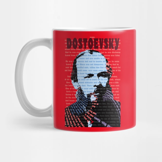 Fyodor Mikhailovich Dostoevsky in Red by Exile Kings 